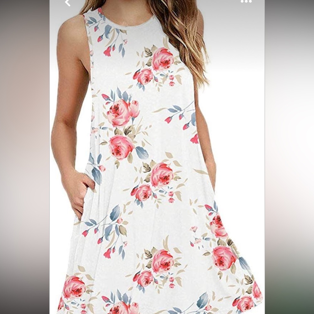 Women’s Summer Casual Round Neck T shirt Dress